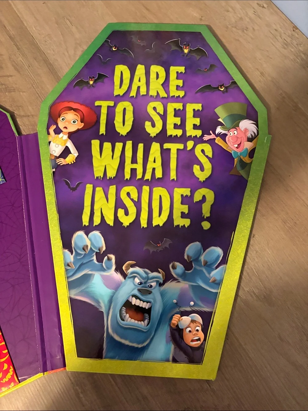 Disney Halloween Countdown Library Coffin Box - Purple & Green